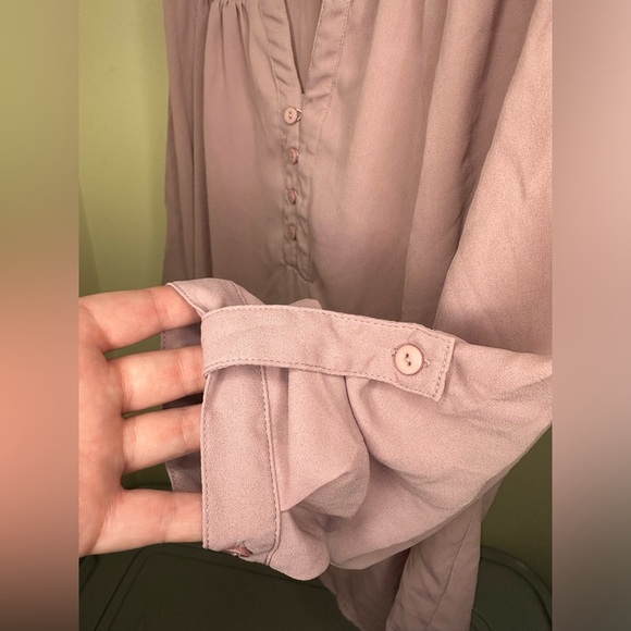 Women's size M mauve blouse - Picture 6 of 6